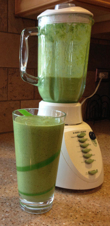 healthy goodness in a smoothie drink of green awesomeness
