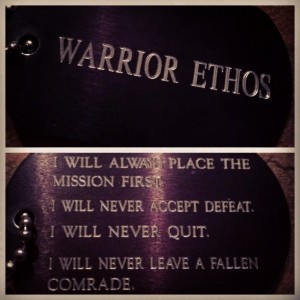 Warrior Ethos Spartan Race Hurricane Heat Dog Tags