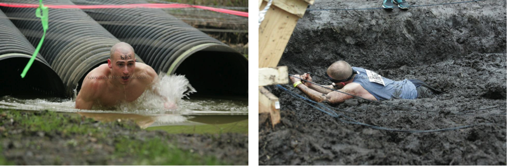 Obstacles at the Gladiator Assault Challenge Obstacle Race