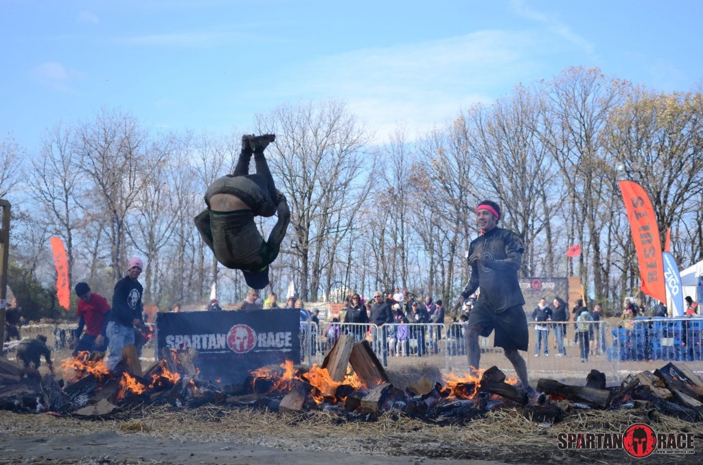 fire jump spartan race obstacle race