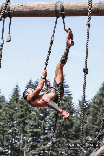 Joseph Kauder, Spartan Race, Rope Climb, Bell Kick, 